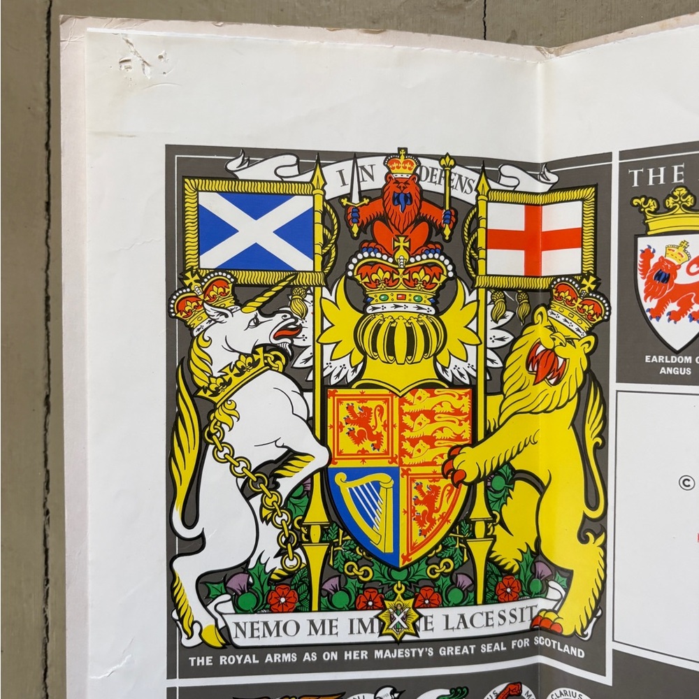 Bartholomew Clan Map Scotland of Old Tartan Plaid Vintage Scottish Chiefs - Picture 4 of 10